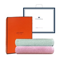 송월타올 호텔수건 라이트 130g 회사 행사 홍보 타월 세트 2p, 색상랜덤, 1세트