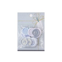 PVC 스티커 컬러 실링 왁스 도장 디자인 입체 엠보싱 편지 엽서 폰꾸 다꾸 데코 다이어리 꾸미기, 08 : 블루캔디