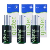 암웨이 글리스터 컨센트레이티드 마우스워시액 50ml x 3개 - 최대 100회 사용가능 상쾌한 민트 향 무알콜