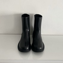 조이슈 마네 슬림 가죽 밴딩 첼시 라운드 워커 부츠