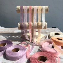 리본끈 샤벳 쉬폰 오간디 리본 선물 포장 청첩장 리본 50yd, 20 mm - 50 yd, 감색