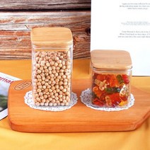 분쇄커피보관 꽃보관 과일청유리병 찻잎보관통 480ml