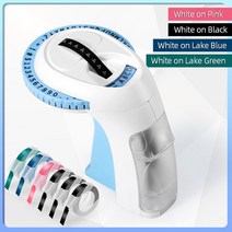 라벨프린터기 휴대용 3D 점자 라벨 기계 레터링 양각 라벨러 6 롤 테이프 가정용 DIY 공예 쉬운 사용, 01 1 Printer 6 Tapes, 01 1 Printer 6 Tapes