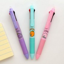 당근친구들 지워지는 3색펜 0.5mm - 신기하게 볼펜 국산 문구 만년필 부드러운펜 수성펜 캐릭터 네임펜, 단품