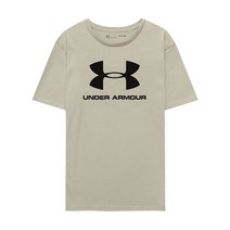 언더아머 UA 스포츠스타일 로고 반팔티 카키 남자 스포츠 반팔 티셔츠 1329590-289