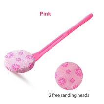 로션 바르기 등 바르는도구 혼자 봉 바디 효자손 셀프 관리 밀이, 분홍색
