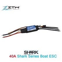 수중 스러스터 방수 브러시리스 모터 CW CCW 60mm 프로펠러 40A ESC 3S-4S Lipo 부품 RC 미끼 보트 ROV 로봇용 12V, [07] ZTW 40A ESC