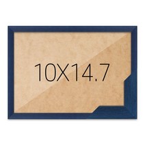 퍼즐액자 10x14.7 고급형 슬림 우드 블루, 단품