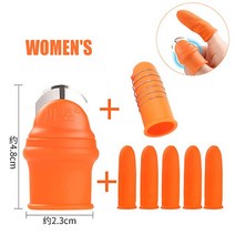 원예 실리콘 엄지 나이프 수확 도구 수확기 손가락 보호기 식물 야채 과일 포도 따기 정원, Straight Small