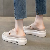 무드무드 / 코하 레이스밴딩 통굽 슬리퍼