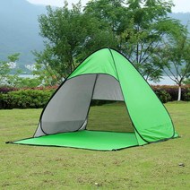 원터치 2인용 팝업텐트 그린 그라운드시트 그늘막, 상세페이지 참조