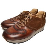 [해외]명품남자스니커즈신발20123385 Magnanni mens sneakers Tyler comfort shoes brown leather suede sz 8