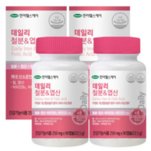 한미헬스케어 데일리 철분 & 엽산, 90정, 16개