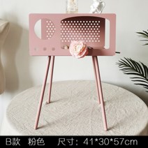 빈티지 미니 철재 레트로 협탁 장식장 틈새 테이블 서랍장 코너 거실 심플디자인, P