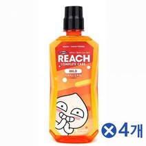 카카오프렌즈 리치가글 320mlx4개 업소용가글 가글형, 라이언 오리지널