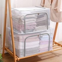 인블룸 PVC 대용량 투명 접이식 리빙박스, 108L