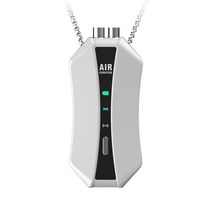 Ciliver M10 음이온 공기청정기 스포츠카 미니 목걸이 휴대용 1억5000만 음이온 에어 산소바, 1개, 흰색