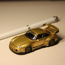 포르쉐 911 JPS PGM 1:64 993 RWB 자동차 모델, 964 골드 노멀 에디션