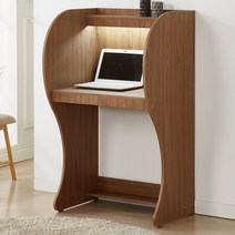 EONC 실속형 독서실책상 + LED등기구포함, 월넛LED