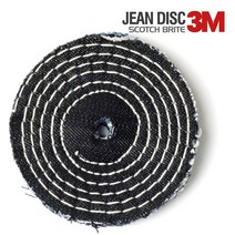 3M JEANDISC 4인치 청빠우 광택마무리 연마, 1개