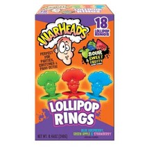 제너릭 할로윈 롤리팝 링 사워 하드 캔디 링 팝 240g 18개 Generic Halloween Lollipop Ring Hard Candy Ring Pops