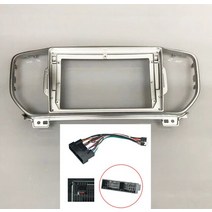 KIA KX5 (SPORTAGE R) 2016-2017 용 byncg 9 인치 차량용 DVD 근막 트림 키트 Double Din Fascia 오디오 피, 02 frame-cord_01 9 Inch, 기아