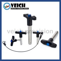 VCN117 공장 알루미늄 T-핸들 정지 위치 안전 핀 버튼 빠른 삽입 볼 헤드 잠금 로프 직경 5 25mm, [09] VCN117-25, [02] 15mm