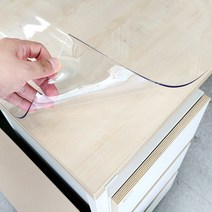 [대리석식탁매트] 식탁매트 투명 유리대용 데스크 책상 매트, 두께2mm 60cm × 100cm