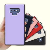 갤럭시노트9 (N960) 매트스킨 심플단색 간편 자석 카드2장수납 도어범퍼케이스