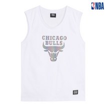NBA NBA CHI BULLS 팀 로고 레인보우 프린트 슬리브리스 N202TS252P 부천점