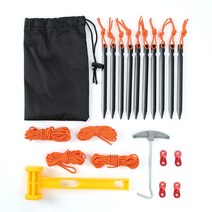 6종 캠핑로프 단조팩 패키지 (GTS54375)캠핑필수, 상세페이지 참조