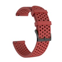 20mm 스마트워치 실리콘 스트랩 순토 3 피트니스 워치밴드 For Polar Ignite/2/Unite 벨트 손목시계줄, 옵션-10.red_옵션-04.폴라 Ignite 2
