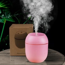 차량용공기청정기 미니공기청정기 자동차공기청정기 휴대용 가습기 에센셜 usb 오일 디퓨저 air fresh with led night lamp for home car fogger, 분홍색