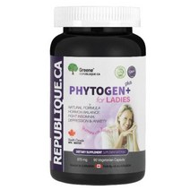 캐나다 그린리퍼블릭(공식판매처) 파이토젠 플러스 포 레이디스 670mg 90캡슐 대두 이소플라본과 콜라겐, 1개, 90정