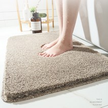 현블러썸 부드러운폭신발매트 러그 발매트 극세사 소프트 순면 특대 주방 빅사이즈, 브라운