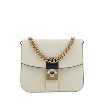 22FW MAISON MARGIELA 투톤 레더 AND 코튼 뉴 LOCK 스퀘어 핸드백 SB3WG0007P4773 T2003