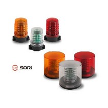 대성부품/LED 경광등/12V/24V/고휘도 경고등/국산/SR/SL-SF3/SL-SF4/싸이키/렉카/화물차/대형트럭LED 경고등/비상등/피스식/자석식/스트로보/소리/고급 경광등/S, 경광등 SL-SF4 적색(자석식)