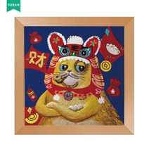 수란 3D 부조 DIY 명화 세트, 34x34cm+선물함+안료+화필x3, 05새해