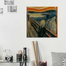 [아도라하우스] 캔버스액자 명화 뭉크 절규 C타입 25x40cm, 선택:명화 뭉크 절규 C타입 25x40cm
