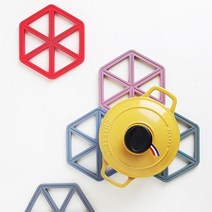 국내제작 멀티앵글 실리콘 냄비받침(5colors), 블루