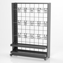 약국 편의점 선반 진열대 과자 화장품 스낵바 팬트리, 상세 페이지 참고, 블랙 (후크 10) 2단 보드 50X18X70