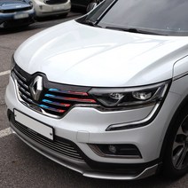 간지 QM6 콜레오스 르노룩 라디에이터 그릴 DIY 스티커 랩핑 튜닝 익스테리어 데칼 용품, B.독일(운전석)