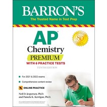 AP Chemistry Premium: With 6 Practice Tests Paperback, Barrons Educational Series