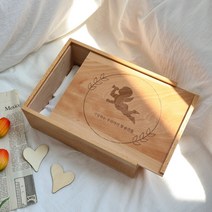 케이트가든 원목 배냇함 탯줄보관함 추억상자 출산선물 감성 우드케이스