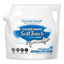 NEW 클레버메이트 소프트터치 오리지날 플러스 6kg 2포 고양이모래, 없음