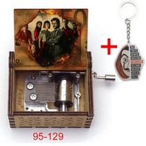 La Casa De Papel Bella Ciao 프린트 뮤직 박스 살바도르 달리 머니 페이퍼 하우스 뮤지컬 핸드 남성 여성 262809, 아이보리