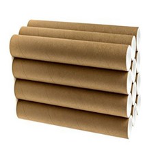 1.5” x 12” Cardboard Mailing Tube 12 Pack with Plastic End Caps - 3 Ply Extra Sturdy to Protect Your, 1