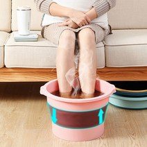 파스텔 접이식 족욕기 족욕통 습식 족탕기 발족욕기 족욕대야 임산부족욕, (그린)