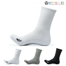 위드삭스 남성48 스포츠양말 장목 크루삭스 그물망, 남-48A_화이트