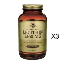 솔가 레시틴 1360mg 소프트젤, 100개입, 3개